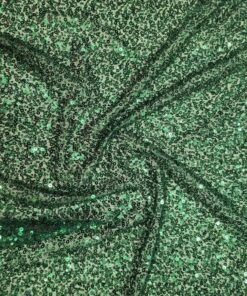 Material tiul cu perle verde