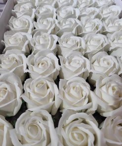 Flori de sapun alb